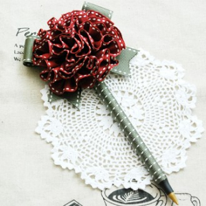 스티치 카네이션 볼펜