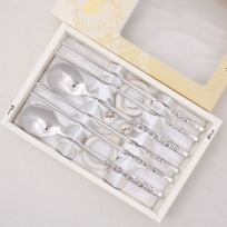 1314-B. 블랙 야생화 수저 2벌