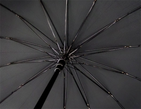 키르히탁 60 14살 멜빵 우산 검정 우산 #6