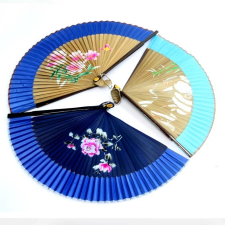 비단 주머니 실크 부채, 럭셔리 스타일 여름 부채 #2