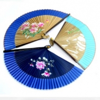 비단 주머니 실크 부채, 럭셔리 스타일 여름 부채