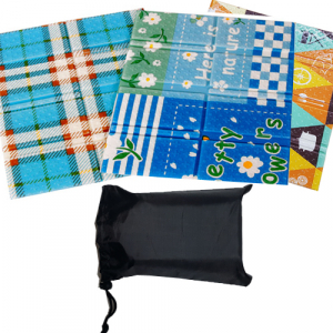 8단접이식 휴대용방석 야외용 사우나 미니 다용도방석 주머니포함