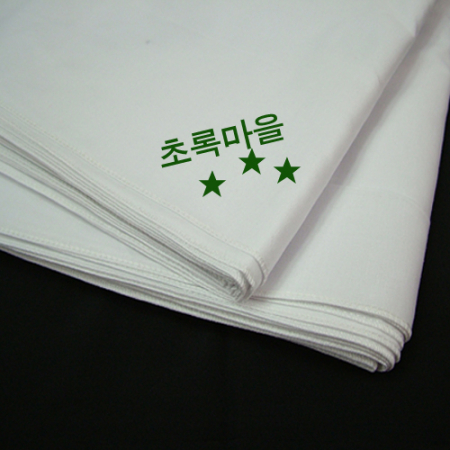 백색손수건 30 x 30 cm, / 흰색손수건, 나염 체험학습 교육용 #2