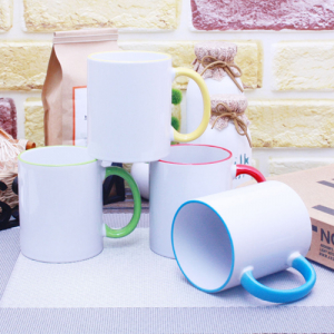 샤인 핸들 칼라 매직 머그컵