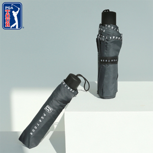 PGA 3단 수동 로고 바이어스 우산