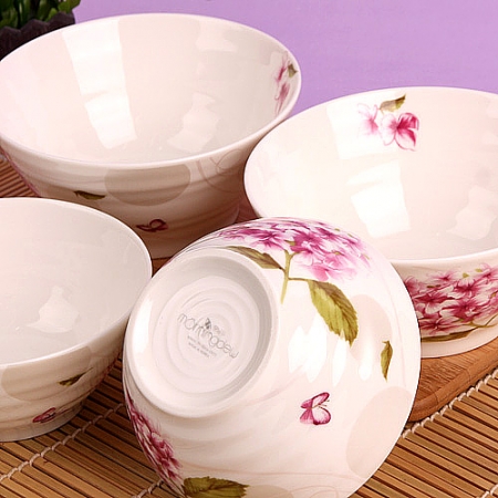 키친필 수국 공기 대접 4P #2