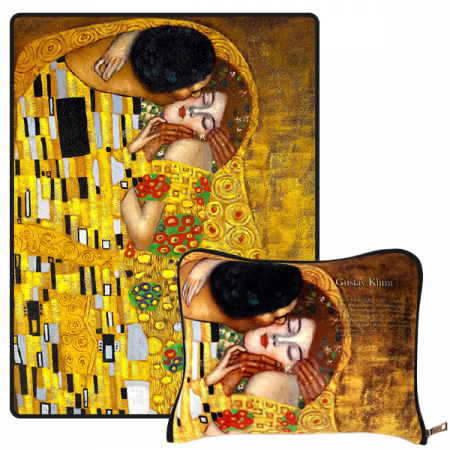 명화 무릎담요 주문제작: 클림트 키스 #2