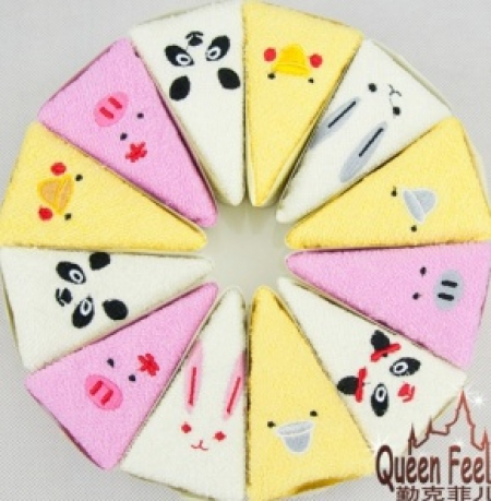 동물 캐릭터 타올 조각 케익 #2