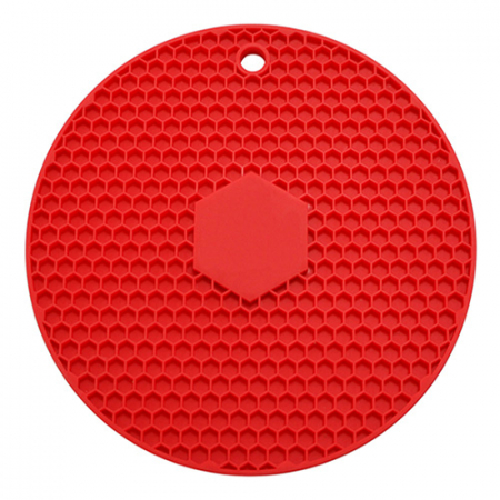 벌집 실리콘 냄비받침 원형 #4