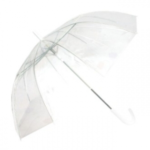 60 고급 투명 우산 (곡자 손잡이)