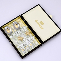 JJ302-B 제노바 순금 웰빙 거북 수저세트
