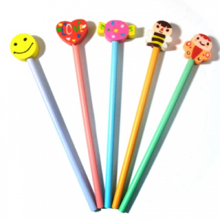 지우개 캐릭터 연필 (5종) 개별 OPP 비닐포장 #2