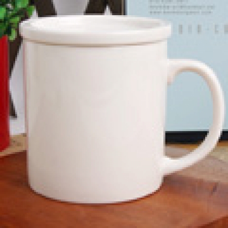 일자백자 베이직 뚜껑 머그 // 국산 #2