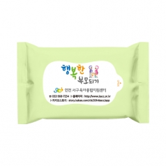 10매 그린 무광 물티슈