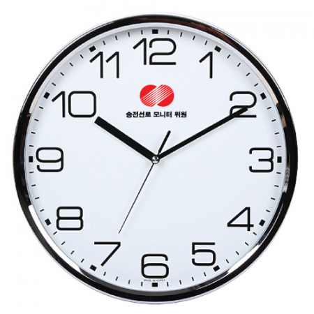 슬림 크롬 벽시계 #2