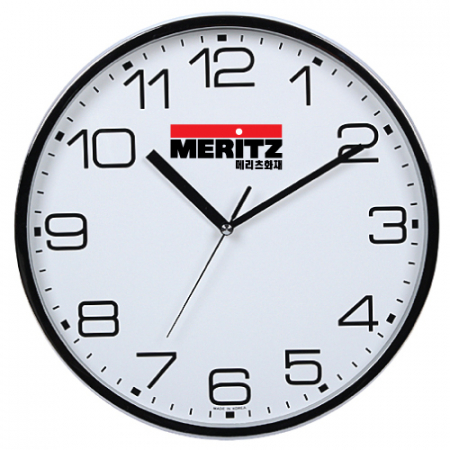 금속 크롬 벽시계 #2