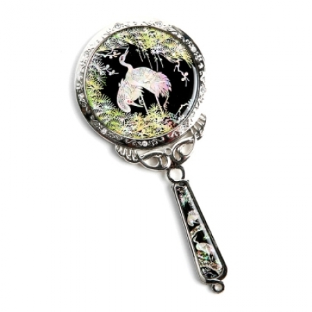 자개 공주 손거울 서송학 HMC6 #2