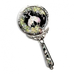 자개 공주 손거울 서송학 HMC6