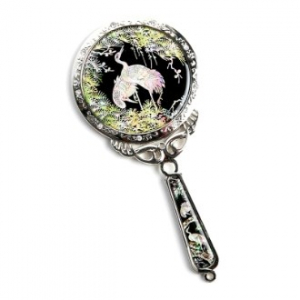 자개 공주 손거울 서송학 HMC6