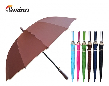 발렌타인 60x14k 자동 FRP 폰지 미색 바이어스 장우산 // 칼라 #2