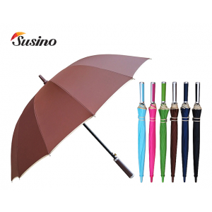 발렌타인 60x14k 자동 FRP 폰지 미색 바이어스 장우산 // 칼라