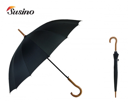 발렌타인 장 55x14 자동 곡자 무지 우산 #2