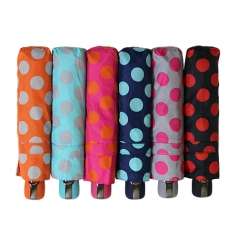 발렌타인 3단 55x8 완전자동 도트나염 우산