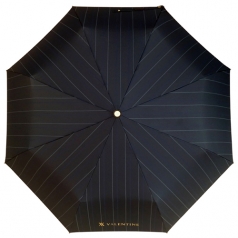 발렌타인 3단 55x8 완전자동 폰지 사슬 스트라이프 우산