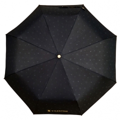 발렌타인 3단 55x8 완전자동 폰지 로고패턴 우산