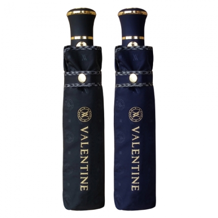 발렌타인 3단 55x8 완전자동 엠보 체크 바이어스 우산 #2