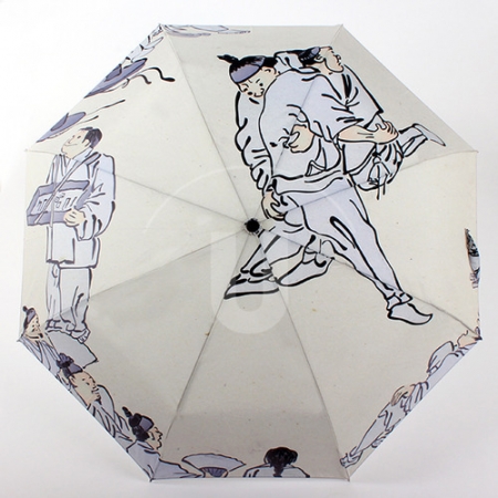 명화 우산 3단 완전자동 김홍도 씨름 [국내 제작] #2