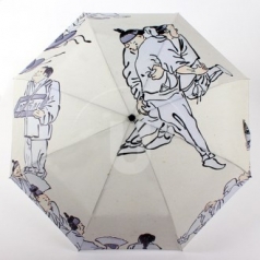 명화 우산 3단 완전자동 김홍도 씨름 [국내 제작]