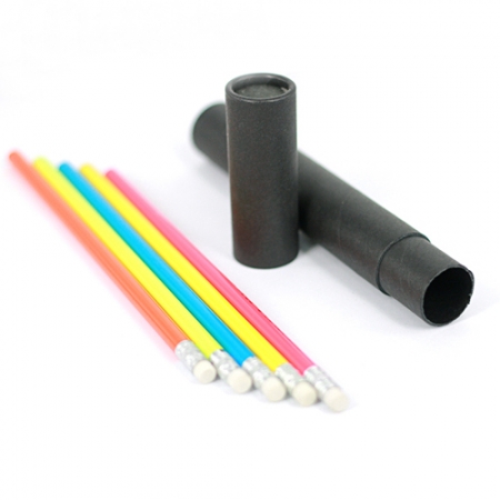고급원형 무지개 연필 5P 세트 (흑단케이스) #2