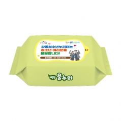 50매 그린 무광 물티슈