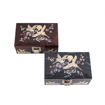 나전칠기 보석함 한지 월학 빈함 #2