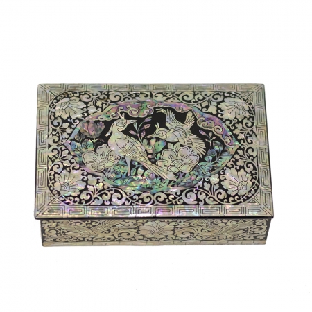 아름누리 꽃과새문양 자개 명함함 #2