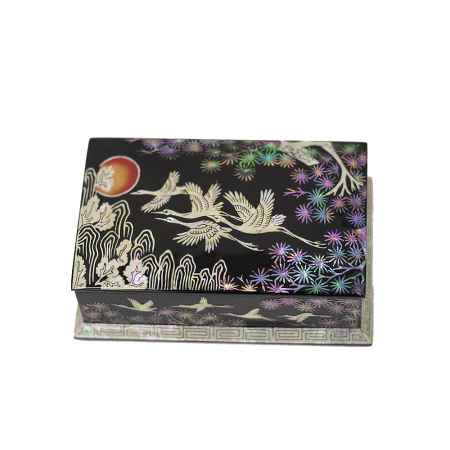 자개 명함함 (자동 흑송학 명함함) #2