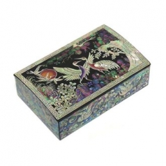 자개 명함함 송학 수동 명함함