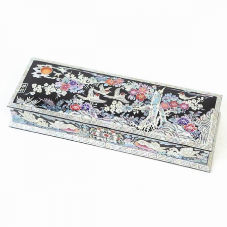 아름누리 블랙 매화꽃 필통 #2