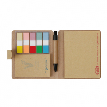 크라프트 미니 수첩 메모 (점착+팝업) [1도] #4