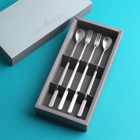 그레이스 롱스푼 롱포크 4P 무광 304 스텐머들러 #2