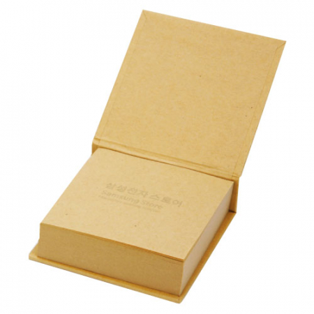 크라프트 양장 점착 메모 (소) 200매 [1도] #4