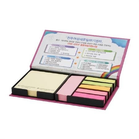 고급 양장 메모함 (대) 5색지형 #2