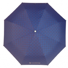 발렌타인 3단 55x8 폰지 체스판 우산