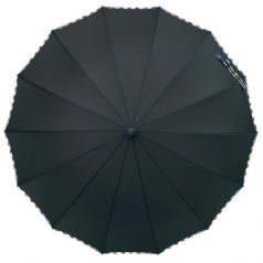 발렌타인 장 60 x 14 자동FRP 폰지 체크 바이어스 우산