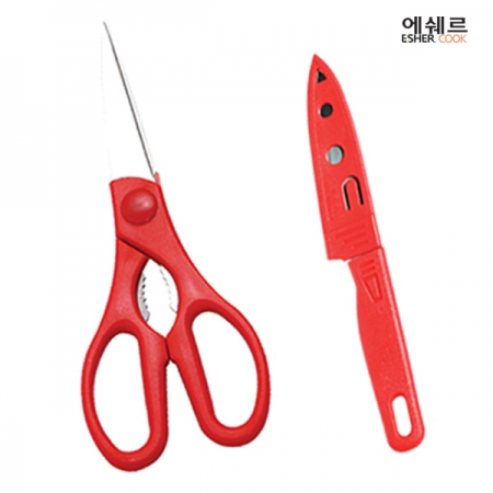 에쉐르 편한 가위 02 + 과도 #2