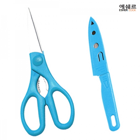 에쉐르 편한 가위 02 + 과도 #3