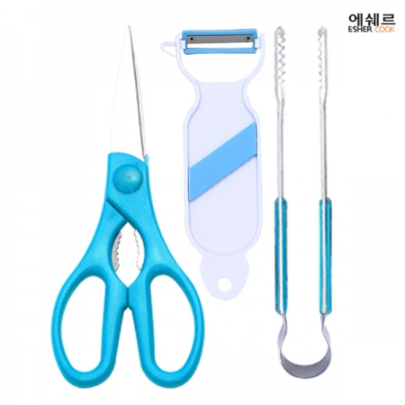 에쉐르 편한 가위 + 미용 야채칼 + 집게 3종세트 #3
