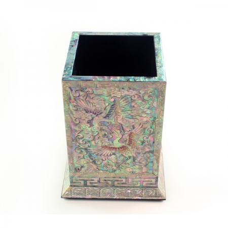 나전칠기 보석함 이조 사각 학 펜꽂이 #2