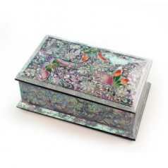 자개 명함함 자동 채화 나비 명함함